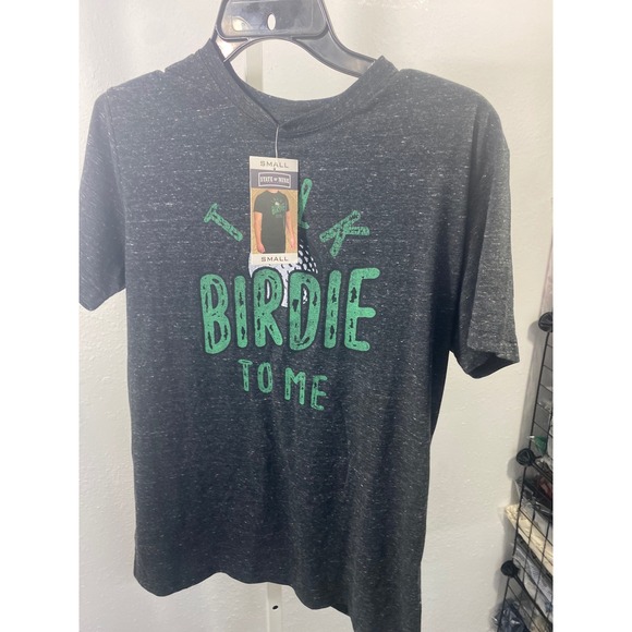 State of Mine Other - State of Mine Talk Birdie To Me Golf Graphic Tee Charcoal Heather Mens Small NWT